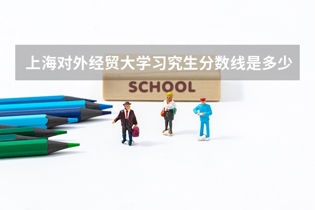 上海对外经贸大学习究生分数线是多少？