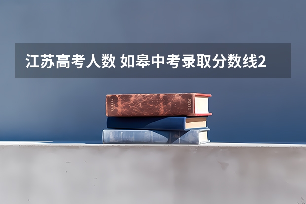 江苏高考人数 如皋中考录取分数线2022