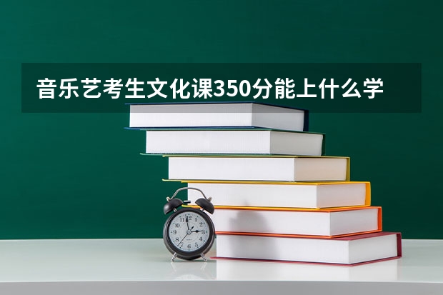 音乐艺考生文化课350分能上什么学校