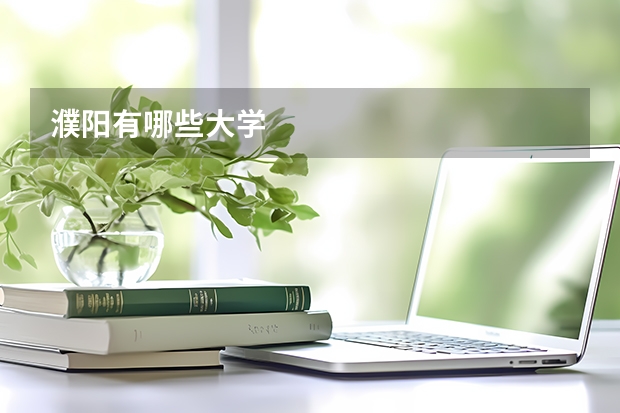 濮阳有哪些大学