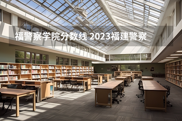 福警察学院分数线 2023福建警察学院提前批分数线