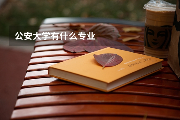 公安大学有什么专业