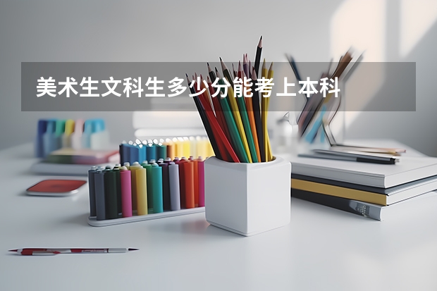 美术生文科生多少分能考上本科