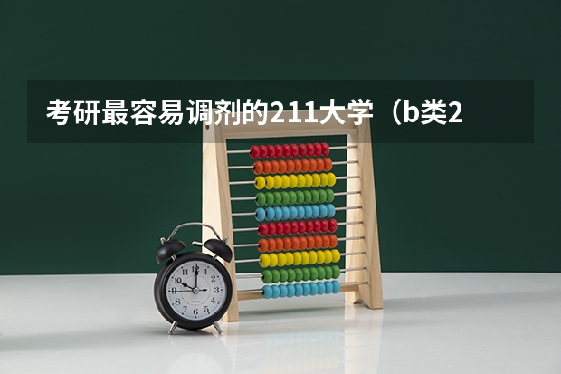 考研最容易调剂的211大学（b类211大学考研白名单）