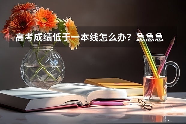 高考成绩低于一本线怎么办？急急急