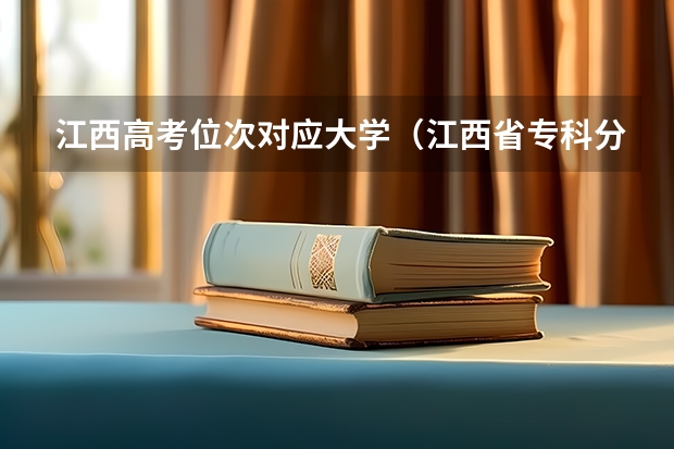 江西高考位次对应大学（江西省专科分数线排名）