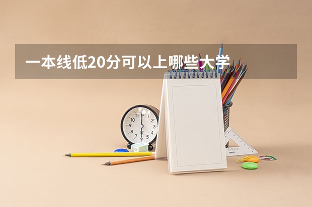 一本线低20分可以上哪些大学