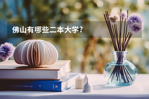 佛山有哪些二本大学?