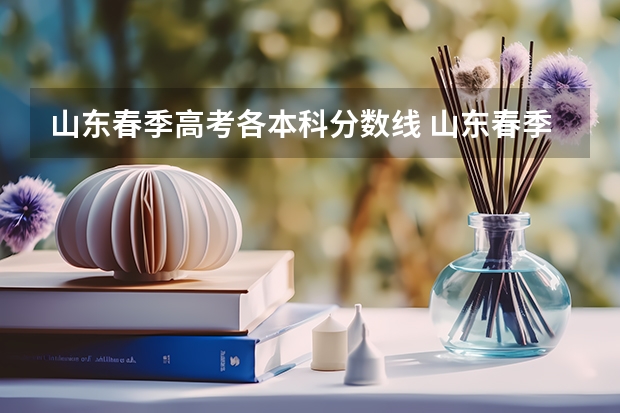 山东春季高考各本科分数线 山东春季高考各校分数线