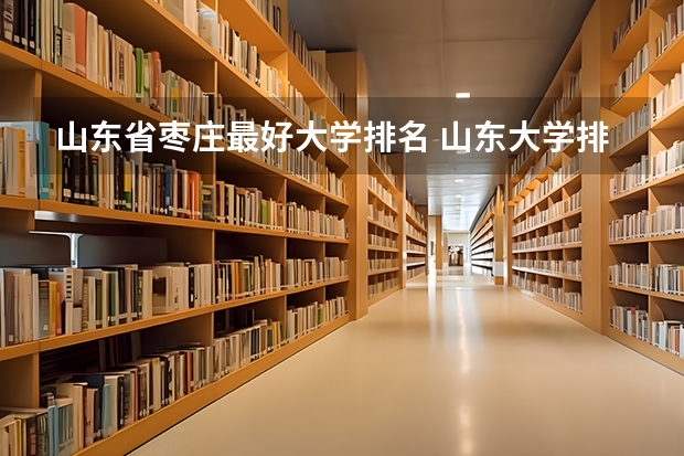 山东省枣庄最好大学排名 山东大学排名最新排名榜