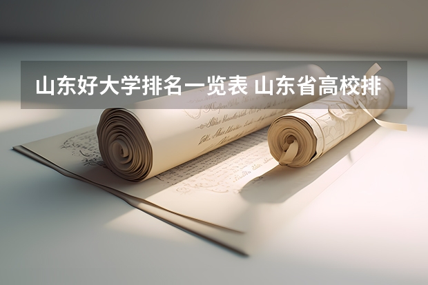 山东好大学排名一览表 山东省高校排行榜