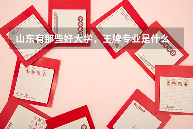 山东有那些好大学，王牌专业是什么