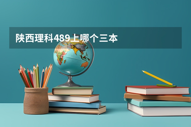 陕西理科489上哪个三本