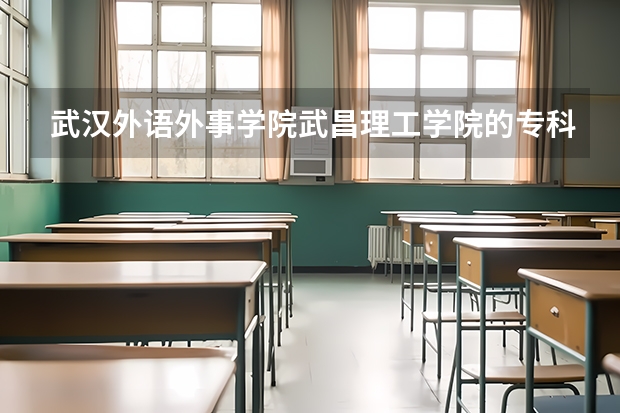 武汉外语外事学院武昌理工学院的专科哪个好？