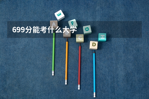 699分能考什么大学