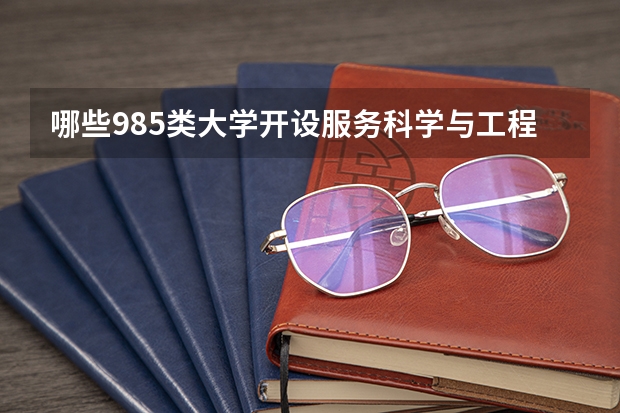 哪些985类大学开设服务科学与工程（择校参考）