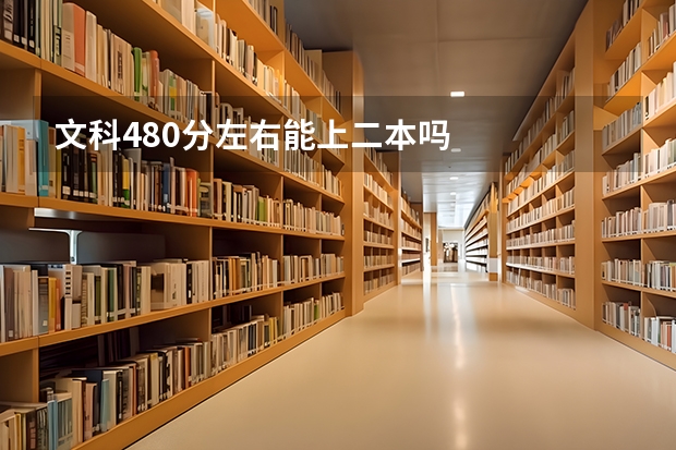 文科480分左右能上二本吗