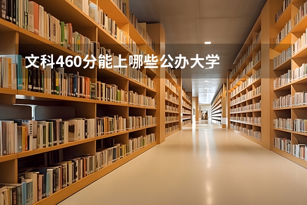 文科460分能上哪些公办大学