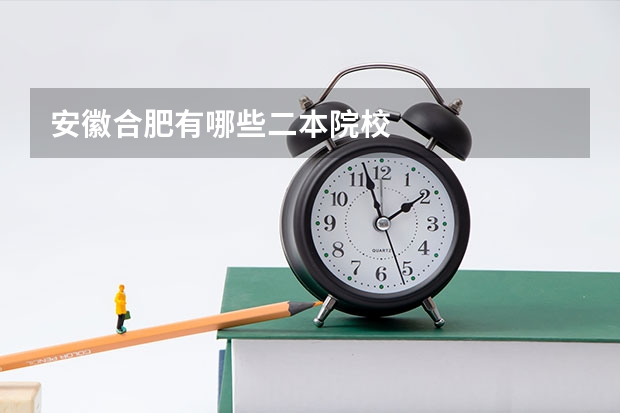 安徽合肥有哪些二本院校