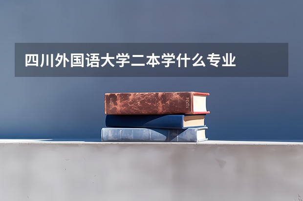 四川外国语大学二本学什么专业