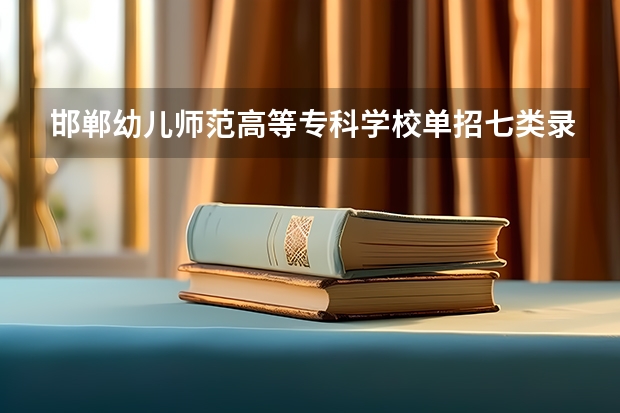 邯郸幼儿师范高等专科学校单招七类录取分数线 河北单招考试七类分数线