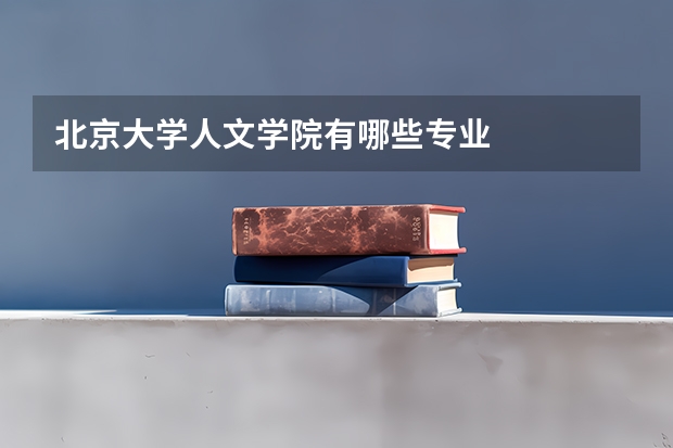 北京大学人文学院有哪些专业