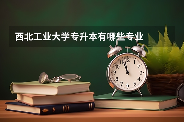 西北工业大学专升本有哪些专业