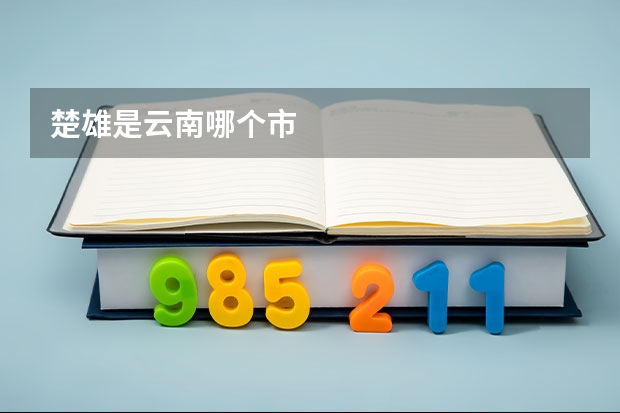 楚雄是云南哪个市