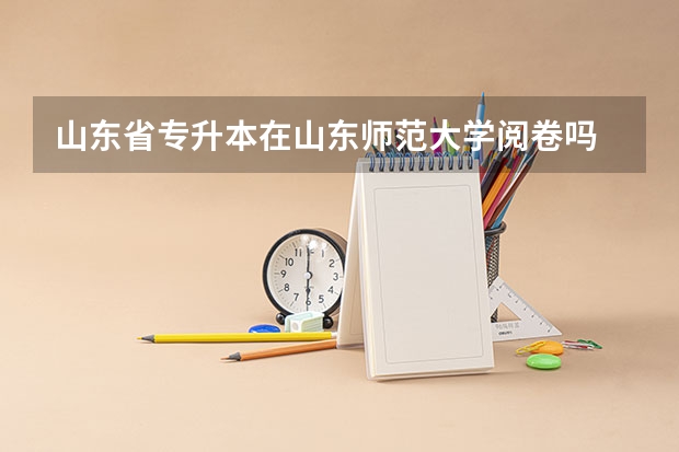 山东省专升本在山东师范大学阅卷吗