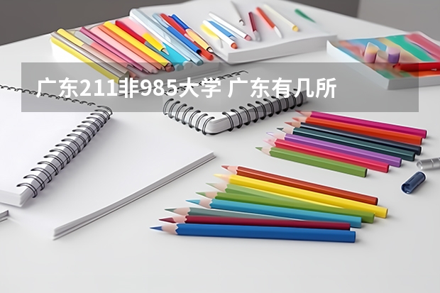 广东211非985大学 广东有几所985和211大学