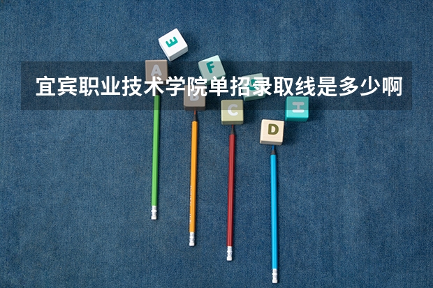 宜宾职业技术学院单招录取线是多少啊？