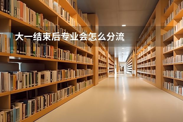 大一结束后专业会怎么分流