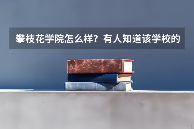 攀枝花学院怎么样？有人知道该学校的高护专业成熟吗？值得去读吗？给点意见。急！急！