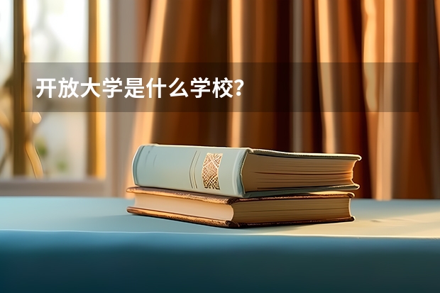 开放大学是什么学校？