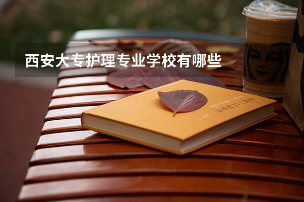 西安大专护理专业学校有哪些