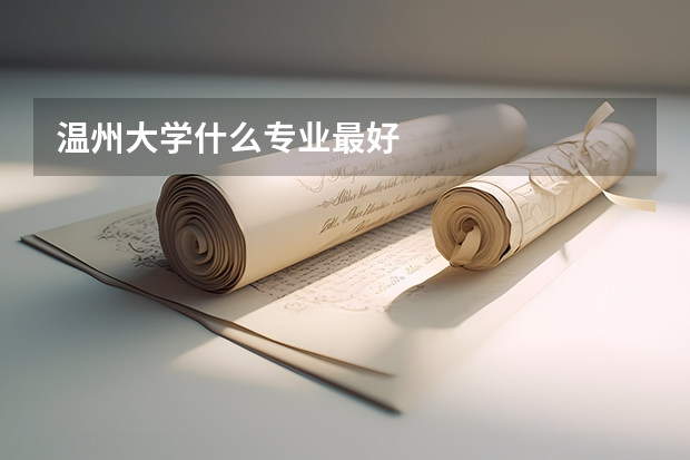 温州大学什么专业最好