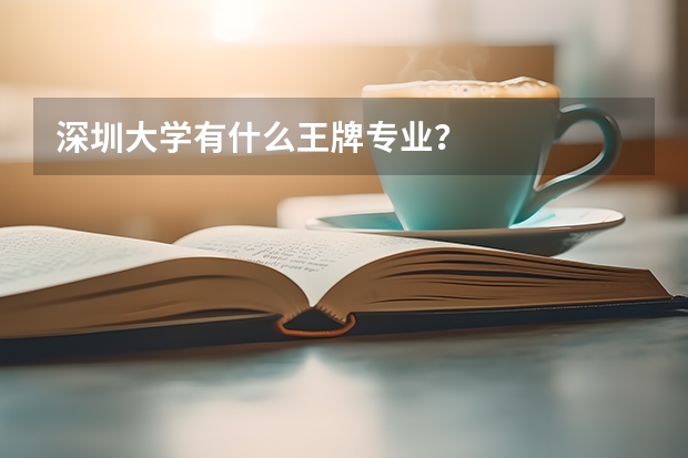 深圳大学有什么王牌专业？