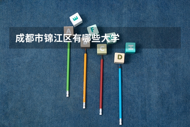 成都市锦江区有哪些大学