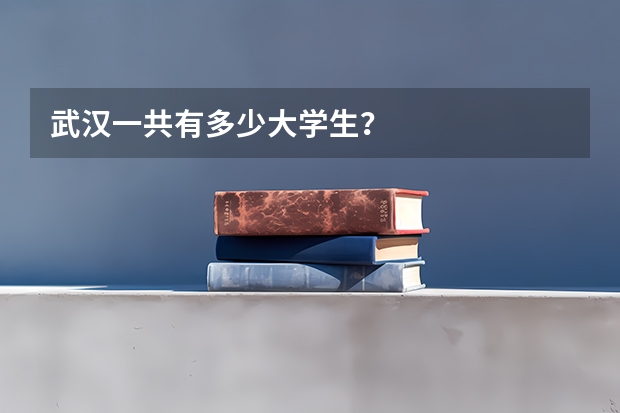 武汉一共有多少大学生？