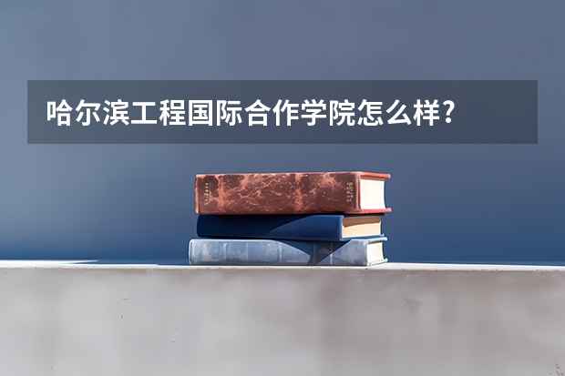 哈尔滨工程国际合作学院怎么样?