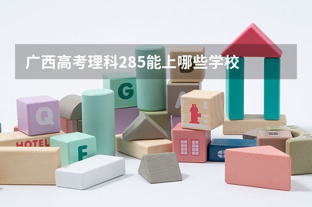 广西高考理科285能上哪些学校