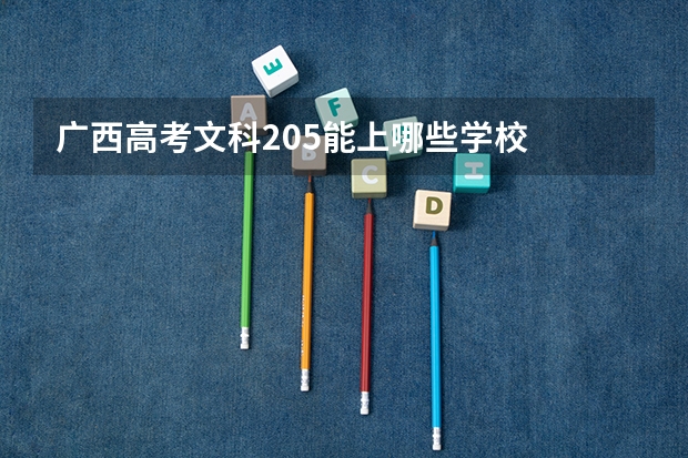 广西高考文科205能上哪些学校