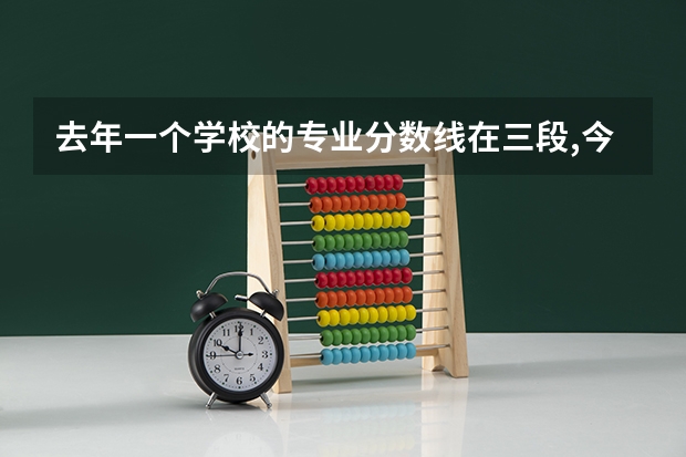 去年一个学校的专业分数线在三段,今年出现在二段没录满的表格中是为什么？