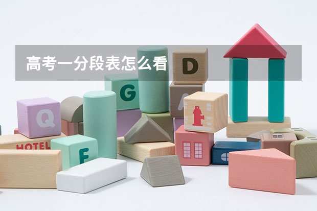高考一分段表怎么看
