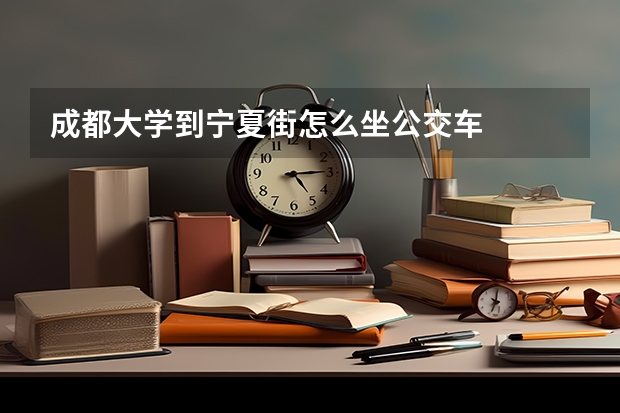 成都大学到宁夏街怎么坐公交车