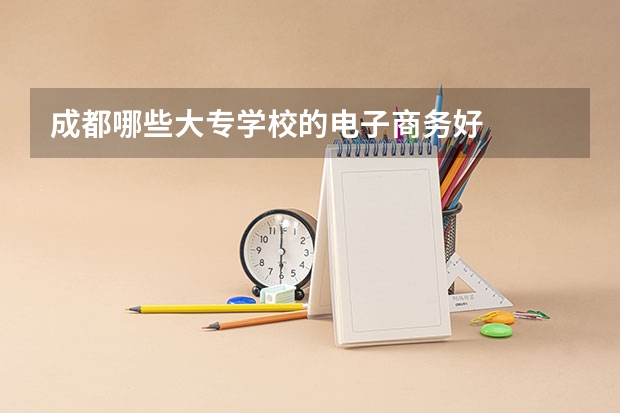 成都哪些大专学校的电子商务好