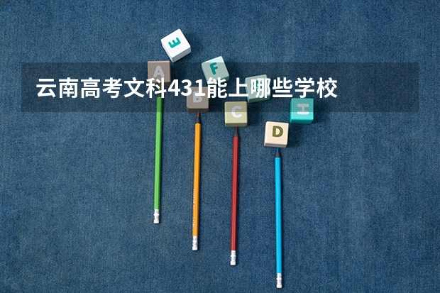 云南高考文科431能上哪些学校
