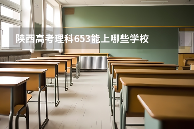 陕西高考理科653能上哪些学校