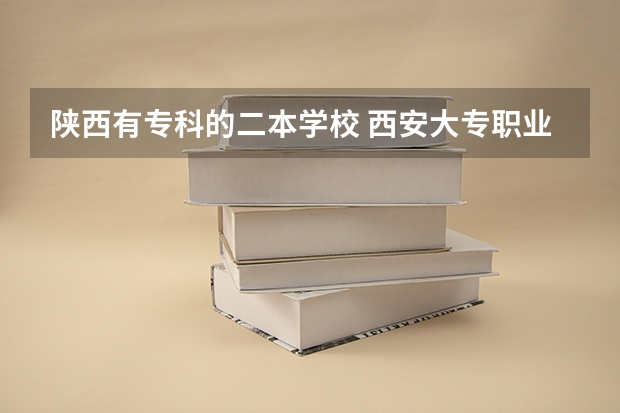 陕西有专科的二本学校 西安大专职业学校排名大全