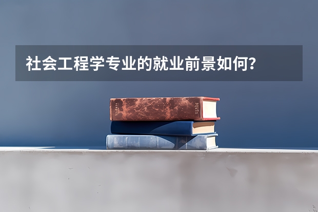 社会工程学专业的就业前景如何？